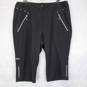 Jamie Sadock Bermuda Shorts Women's 12 Golf Activewear Zip Pockets Performance